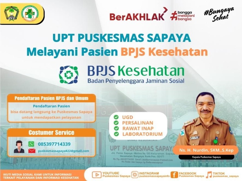 UPT Puskesmas Sapaya Melayani Pasien BPJS Kesehatan